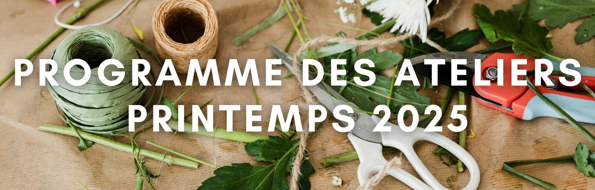 LE PROGRAMME DES ATELIERS - PRINTEMPS 2025